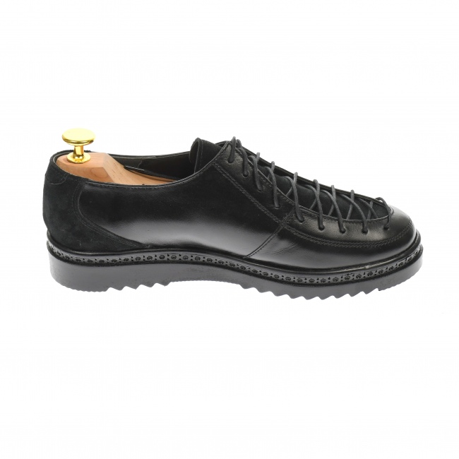 Pantofi dama casual din piele naturala, negru - P501NN
