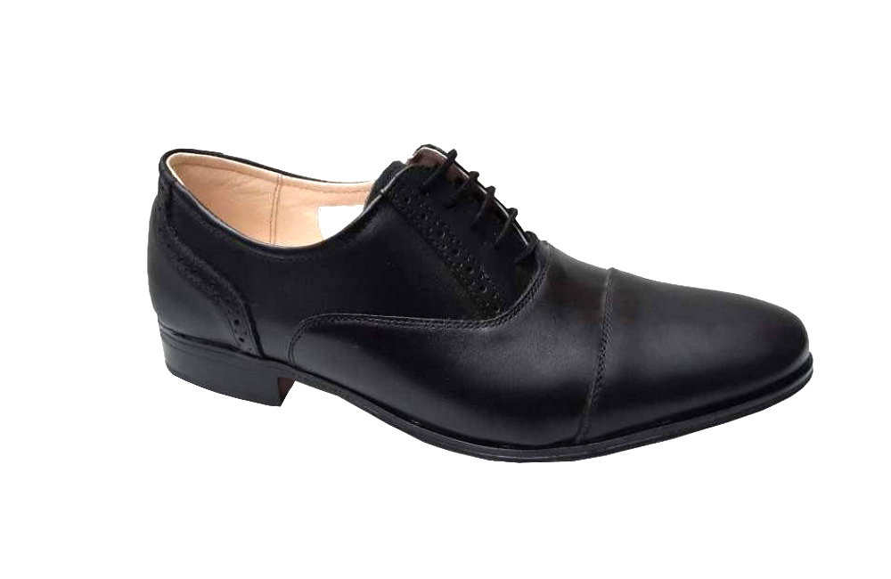 Pantofi eleganti din piele naturala, Negru, 893N