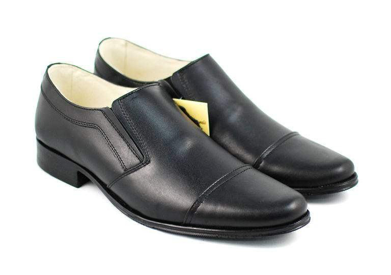 OFERTA marimea 44 - Pantofi barbati eleganti din piele naturala, cu elastic LP61NEL