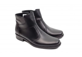 Marimea 44 Ghete barbati elegante, din piele naturala, cu fermoar, imblanite - GB23N
