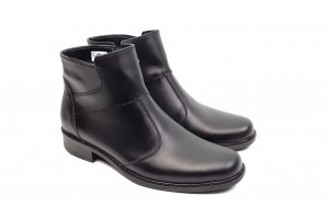 Marimea 44 Ghete barbati elegante, din piele naturala, cu fermoar, imblanite - GB23N
