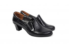 Oferta marimea 38, 40 -  Pantofi de dama, eleganti, din piele naturala, cu toc de 5 cm - LP72LACN