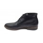 Ghete barbati NEGRE, casual, elegante din piele naturala, STDG184N