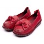 Pantofi dama casual din piele naturala Ciucaleti Aisha Rosu