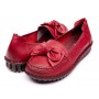 Pantofi dama casual din piele naturala Ciucaleti Aisha Rosu