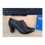 Pantofi dama, din piele naturala box cu varf lac toc de 7cm P46SLN
