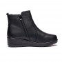 Ghete dama din piele eco cu fermoar imblanite Negru  W33-8N