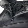 Ghete dama din piele eco cu fermoar imblanite Negru  W33-8N
