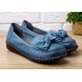 Pantofi dama casual din piele naturala Ciucaleti Aisha Albastru