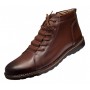 Ghete casual pentru barbati model maro din piele naturala cu fermoar (imblanite) GKR Top 1M