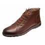 Ghete casual pentru barbati model maro din piele naturala cu fermoar (imblanite) GKR Top 1M