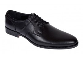 Pantofi barbati eleganti din piele naturala Negru - GKR80N