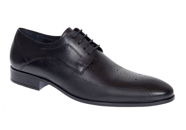 Pantofi barbati office eleganti din piele naturala Negru SIR015N