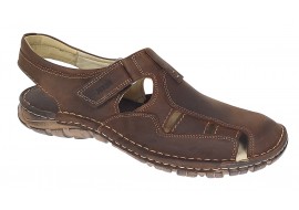 Sandale barbati din piele naturala Ultra Confort - Maro BRD334M