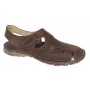 Sandale barbati casual din piele naturala - BRD334M Maro