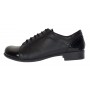 Pantofi dama casual din piele naturala box Negru Lac P53LACN