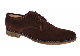 Pantofi barbati casual din piele naturala intoarsa maro PRAMFM
