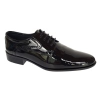 Pantofi barbati eleganti din piele naturala – Negru Lac Marimea 39, 40