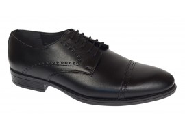 Pantofi barbati eleganti din piele naturala Negru 127N Marimea 41