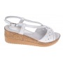 Sandale dama din piele naturala cu platforme de 6 cm LS36A2 Marimea 39