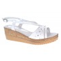 Sandale dama din piele naturala cu platforme de 6 cm LS36A2 Marimea 39