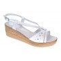 Sandale dama din piele naturala cu platforme de 6 cm LS36A2 Marimea 39
