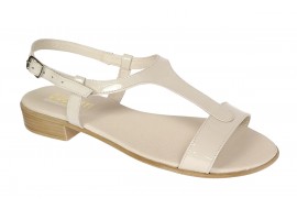 Sandale dama casual din piele naturala Bej Lac LS16LB1 Marimea 39