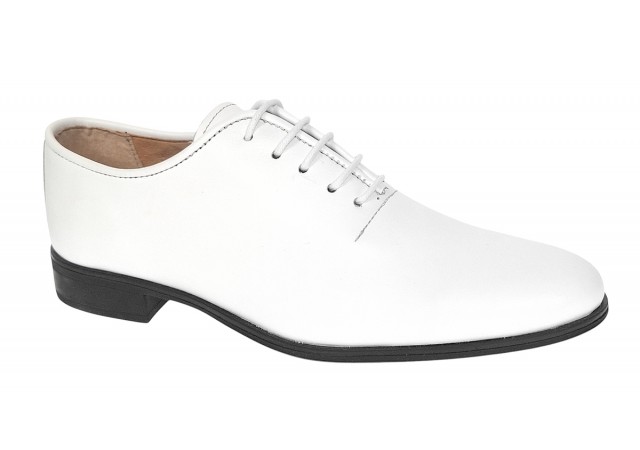 Pantofi barbati eleganti din piele naturala Havana Alb - Marimea 38