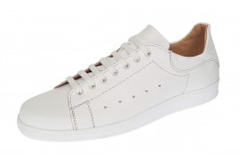 Pantofi barbati casual din piele naturala Alb GKR2023A