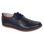 Oferta Pantofi barbati din piele naturala bleumarin 338BLM