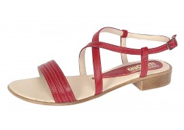 Sandale dama casual din piele naturala Rosu S8R