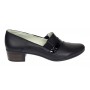 Pantofi dama comozi casual din piele naturala negru croco P27CRN