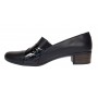 Pantofi dama comozi casual din piele naturala negru croco P27CRN