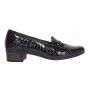 Pantofi dama comozi casual din piele naturala negru croco P18CRN