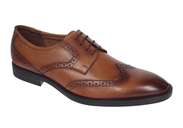 Pantofi barbati eleganti din piele naturala maro Lucas Shoes - 500CON
