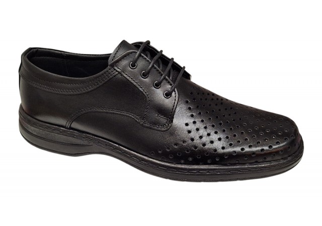 Pantofi casual barbati din piele naturala cu perforatii marimi 39 - 47 Ciucaleti