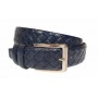 Curea barbati eleganta din piele naturala bleumarin inchis CLK236BL