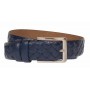 Curea barbati eleganta din piele naturala bleumarin inchis CLK236BL