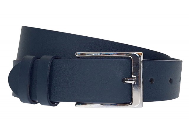 Curea barbati eleganta din piele naturala bleumarin CK238BLUE