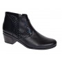 Botine dama casual din piele naturala cu fermoar MVS18BT