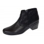 Botine dama casual din piele naturala cu fermoar MVS18BT
