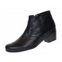 Botine dama casual din piele naturala cu fermoar MVS18BT