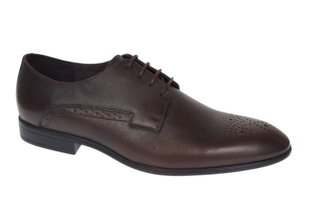 Pantofi barbati eleganti din piele naturala maro milenium Lucas Shoes - LUK01ML Marimea 41