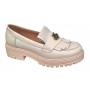 Pantofi dama casual din piele naturala bej Sasha