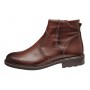 Ghete barbati casual din piele naturala cu fermoar imblanite GKR115M