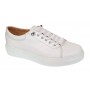 Sneakers barbati casual din piele naturala Alb GKR96A