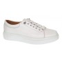 Sneakers barbati casual din piele naturala Alb GKR96A
