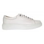 Sneakers barbati casual din piele naturala Alb GKR96A