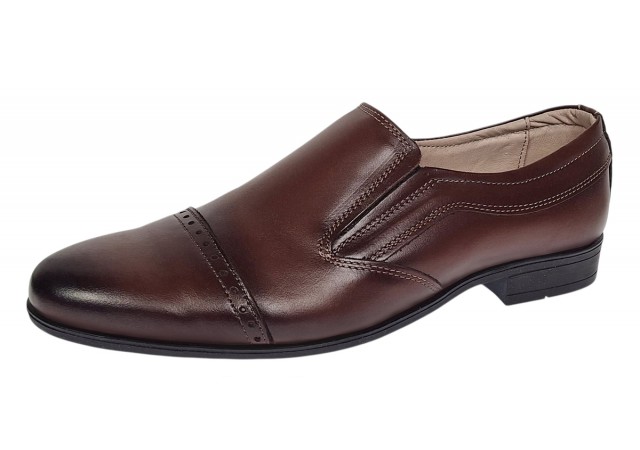 Pantofi barbati eleganti din piele naturala Maro fara inchidere GKR232M