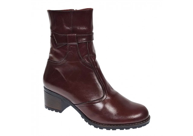 Ghete dama casual din piele naturala Maro GD204M
